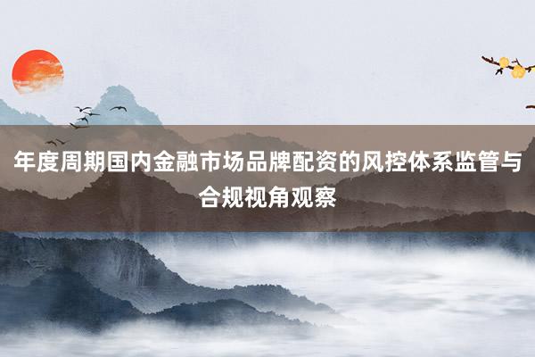 年度周期国内金融市场品牌配资的风控体系监管与合规视角观察