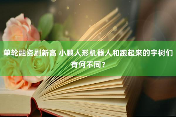 单轮融资刷新高 小鹏人形机器人和跑起来的宇树们有何不同？