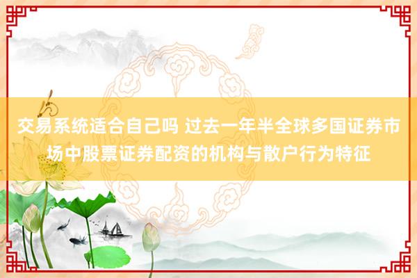 交易系统适合自己吗 过去一年半全球多国证券市场中股票证券配资的机构与散户行为特征